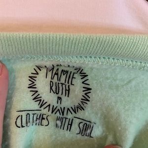 Mamie Ruth Cutoff Sweatshirt Size Medium